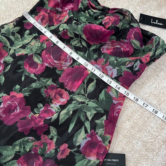 NWT Lulus Fleur of Dreams Floral Formal Maxi Dress M - Picture 7 of 9